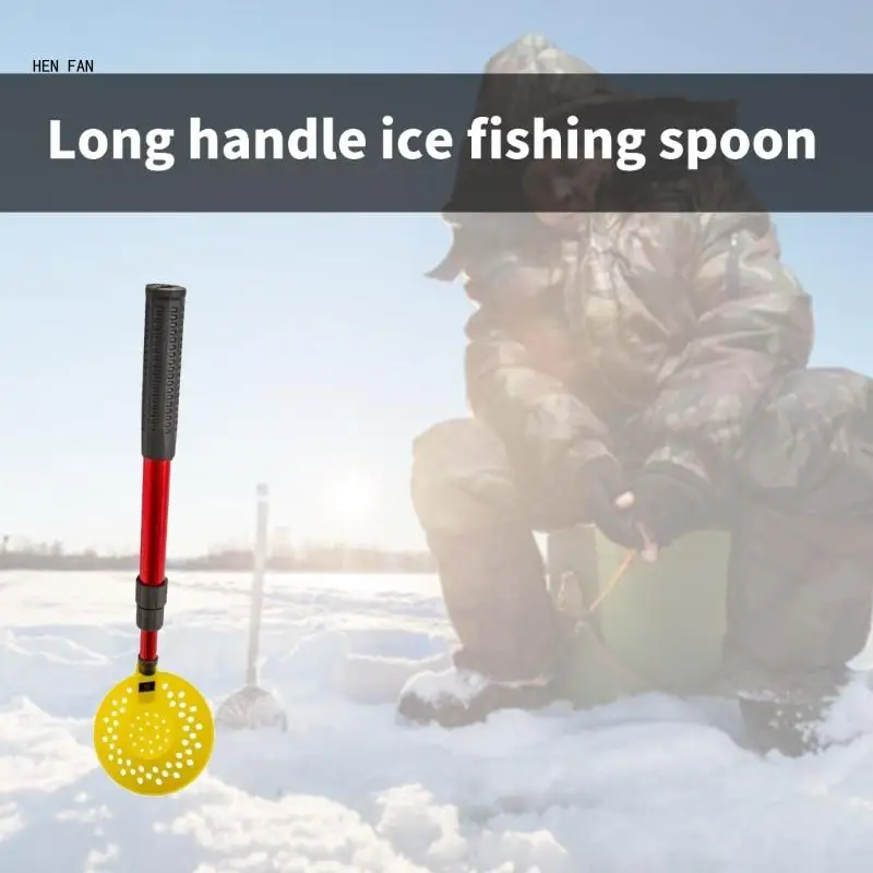 

Ice Fishing Scoops Skimmer with Robust Long Handle Adjustable Ice Fishing Scoops M89D