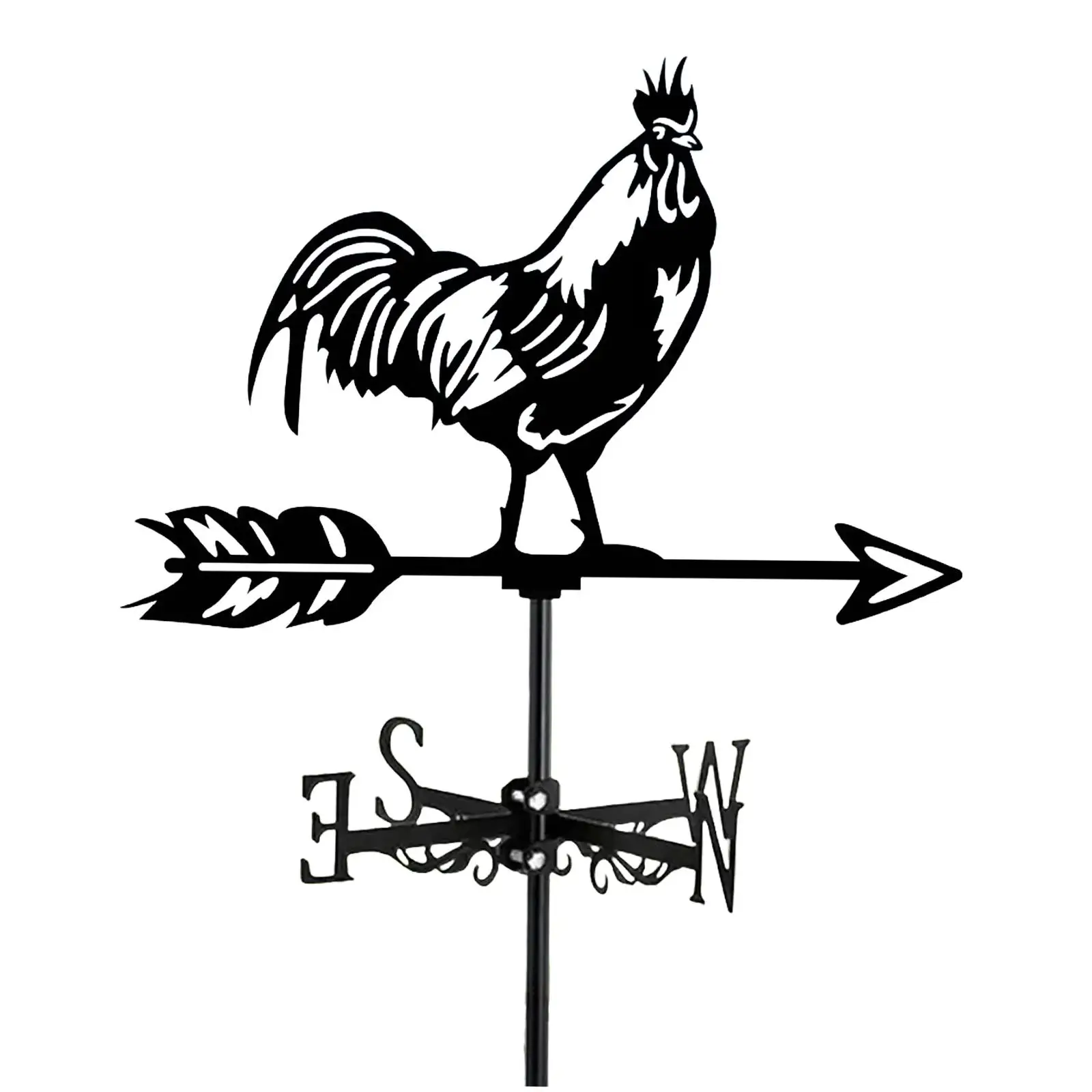 Rooster Weathervane Rooster Ornament 32cm Width Animal Weather Vane Wind