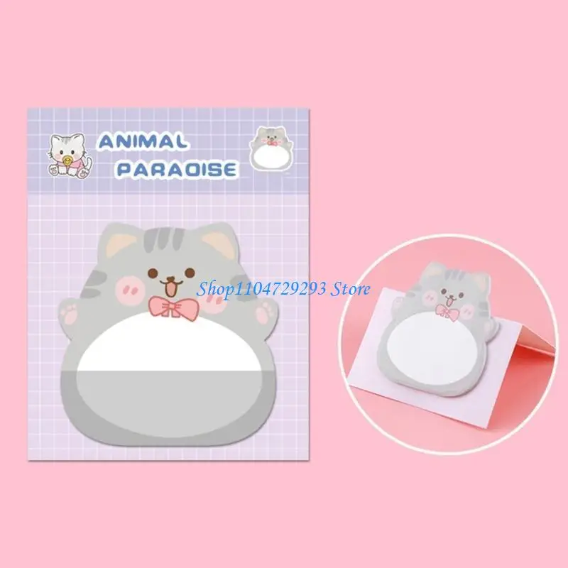 160 Sheets Animal Notes Paper Adheive Notes Pad Pocket Notepads Pocket Memo Pad for Writing Journaling Noting 60x58mm 