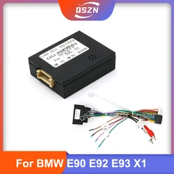 Car Wiring Harness Adapter With Canbus Box Decoder For BMW E90 E92 E93 X1 2005-2016 Android 16Pin Power Cable Radio
