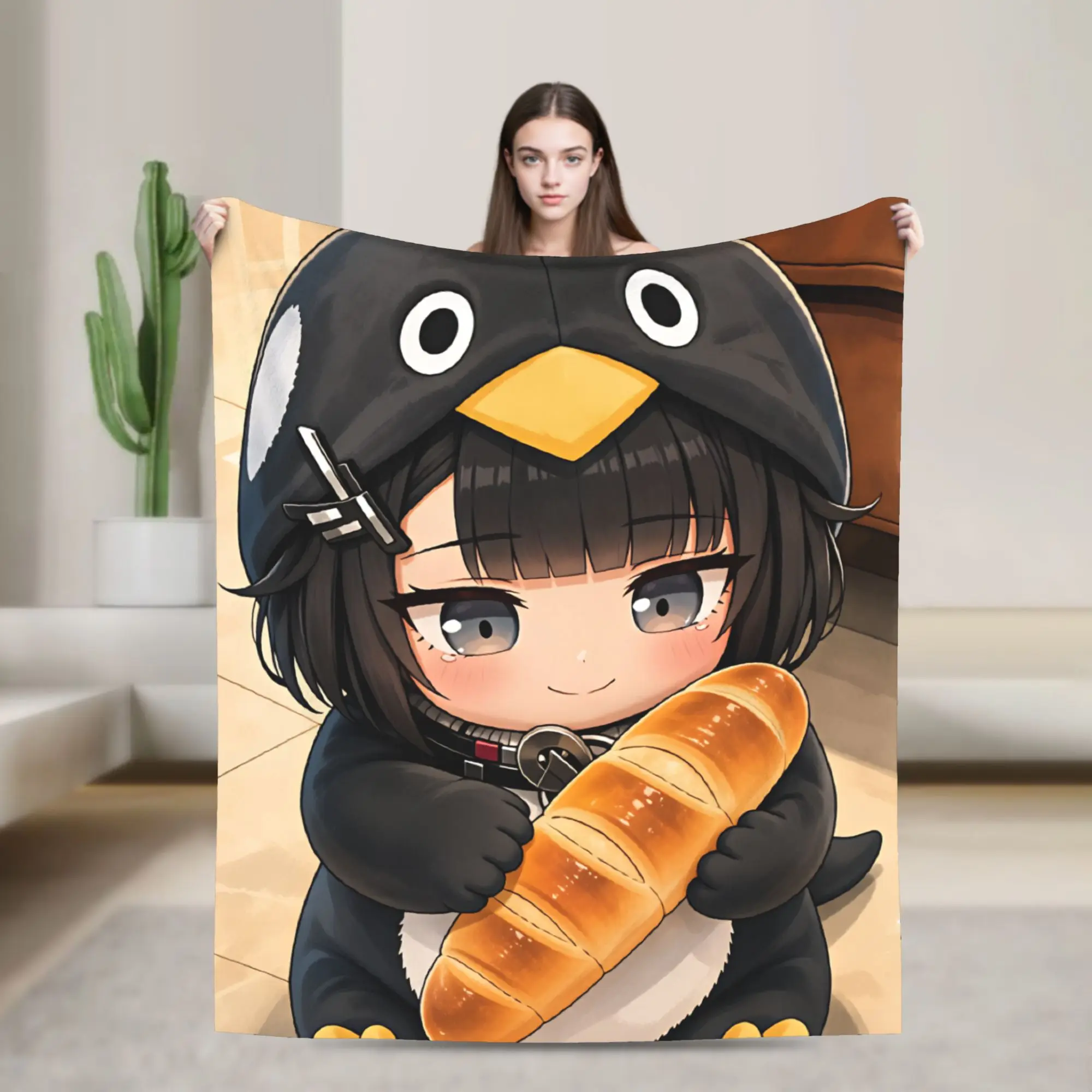 Gugu Gaga Penguin  Blanket Quality Super Warm  Throw Blanket Winter Children Home Decor Novelty Bedspread