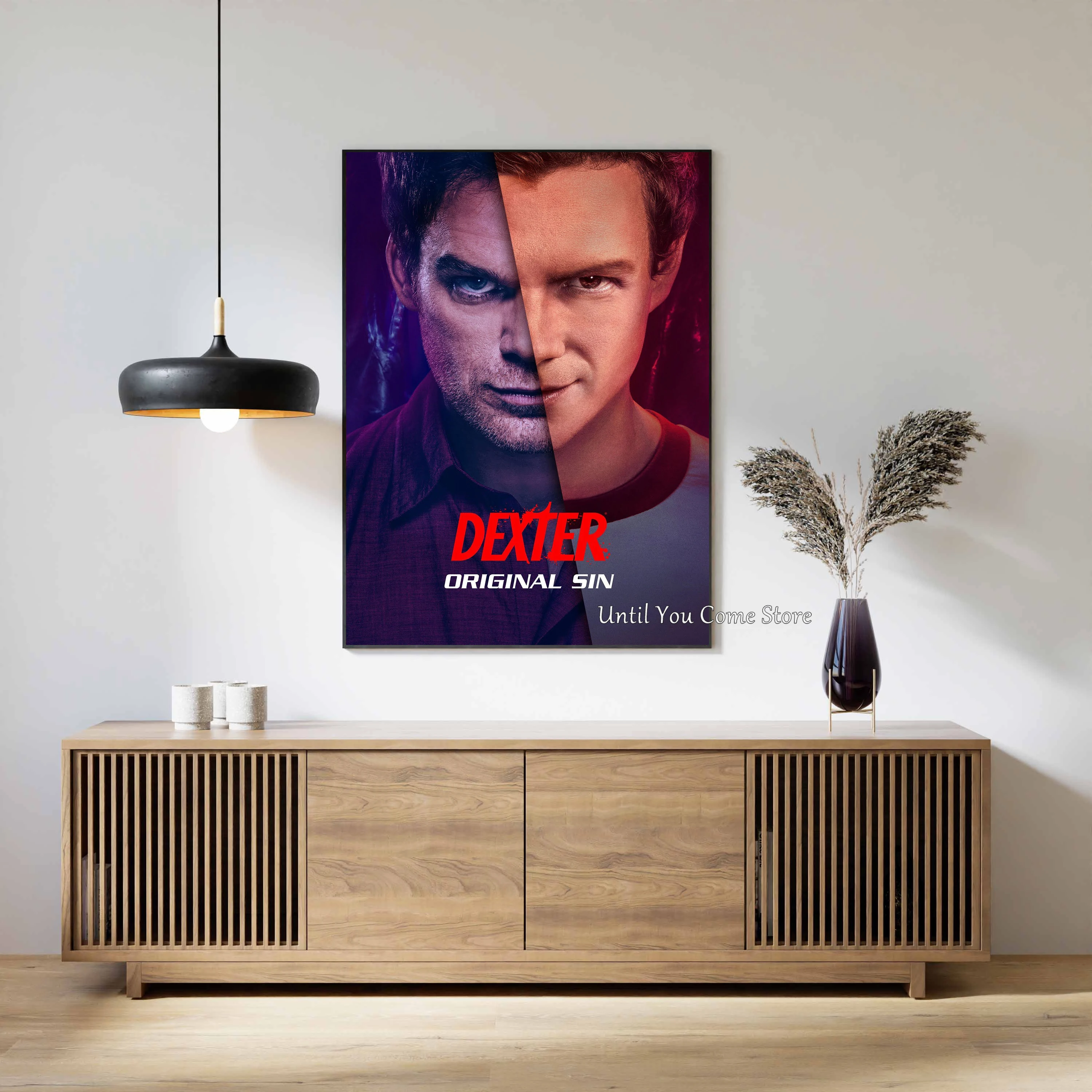 المسلسل التلفزيوني الأمريكي Dexter Vintage ملصق طباعة قماش الفن صور المنزل لغرفة المعيشة وغرفة النوم جدار ديكور حديث بدون إطار #4