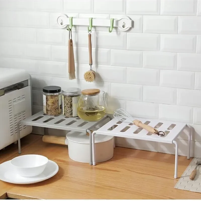 ABS Shoe Rack Extensible Storage Rack Shelf Shoe Organizer Holder Under Sink Telescopic Storage Rack Kitchen Cabinet Organizer