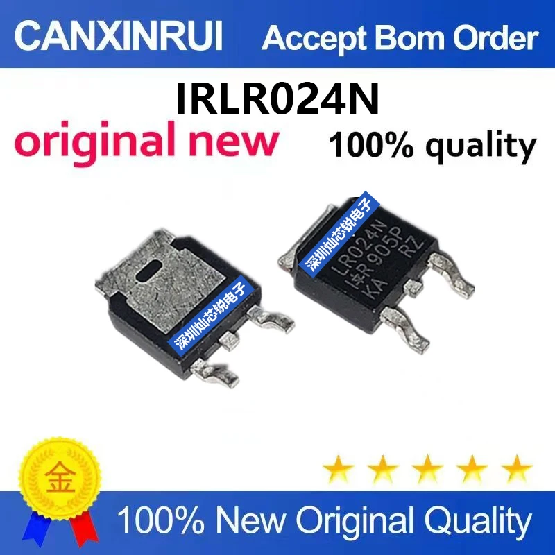 (5-100pieces)Brand New Original IRLR024N LR024N TO-252 MOSFET