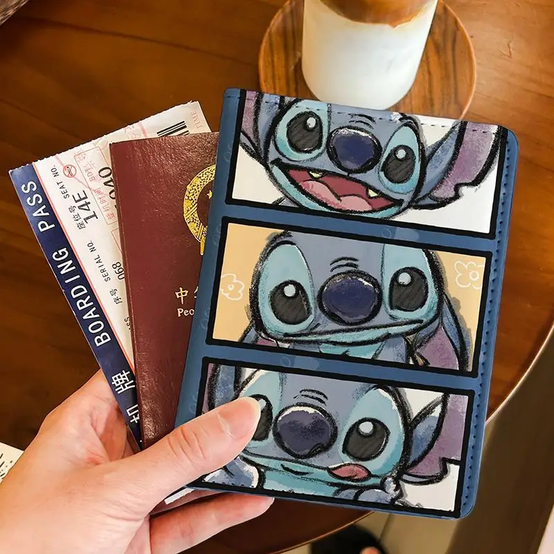

Stitch Fashion Passport Holder Document Bag Protective Case Multi-functional Card Holder Gifts For Birthday Halloween Christmas