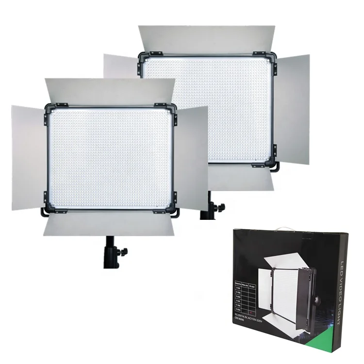 Led Panel Licht Fotografie Dmx Batterij Werkende 85W Video Verlichting Kit Ultra Slanke Camera Vul Licht Voor Film