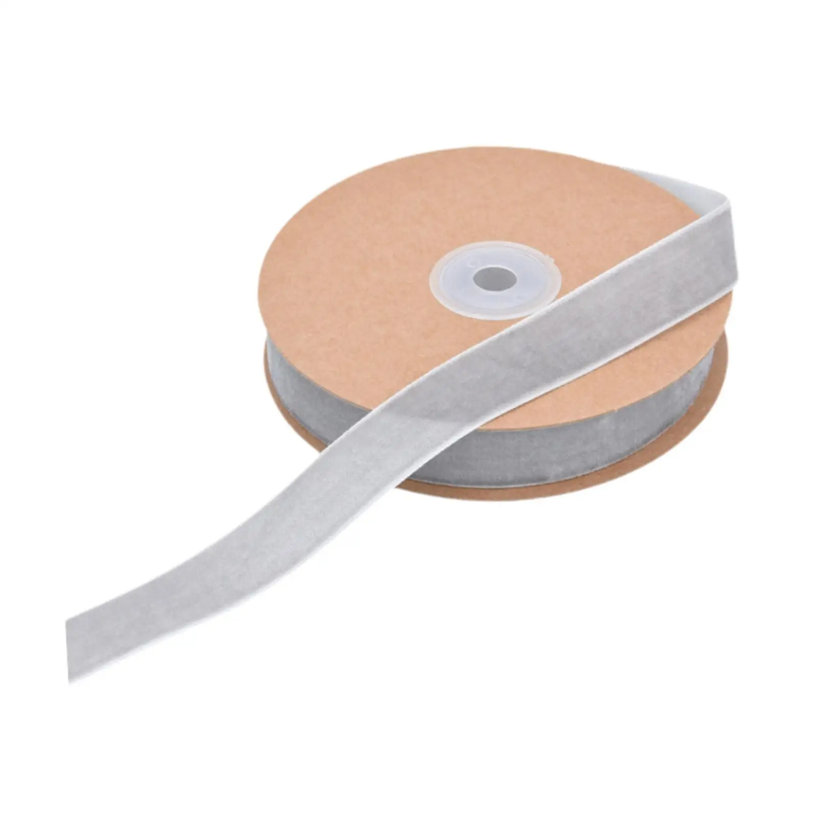 Fita decorativa de veludo multiuso de 2 cm de largura com carretel para presente