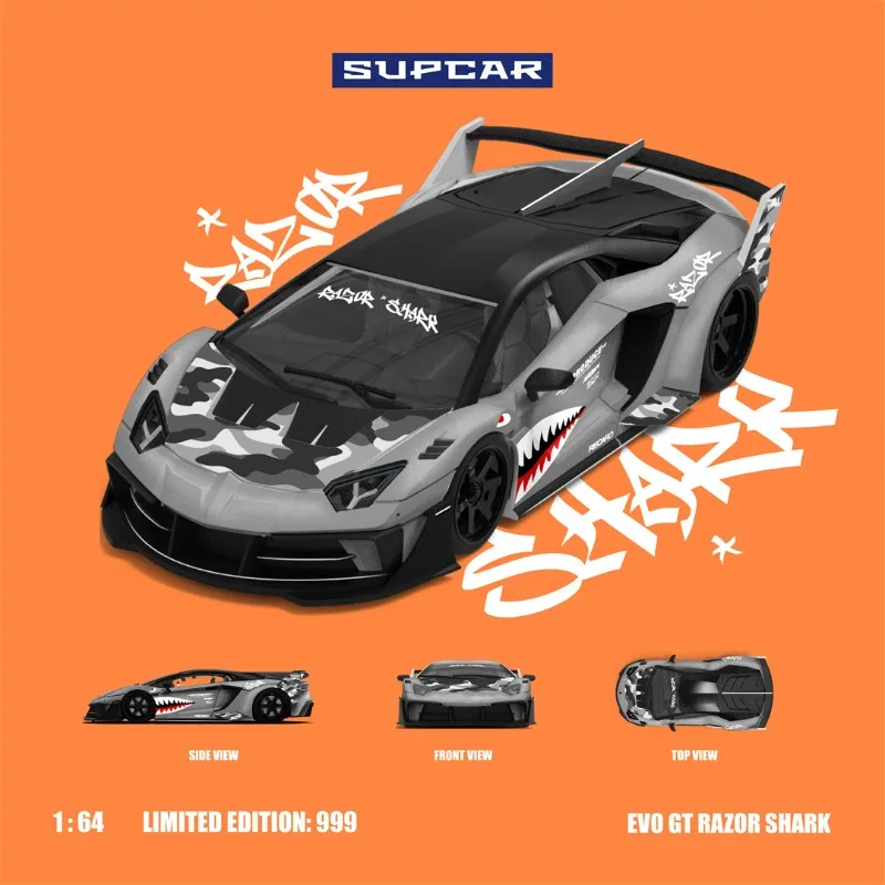 

SC 1:64 Lamborghini GT EVO die-cast alloy car model, a gift toy for friends on special occasions, an adult collection piece.