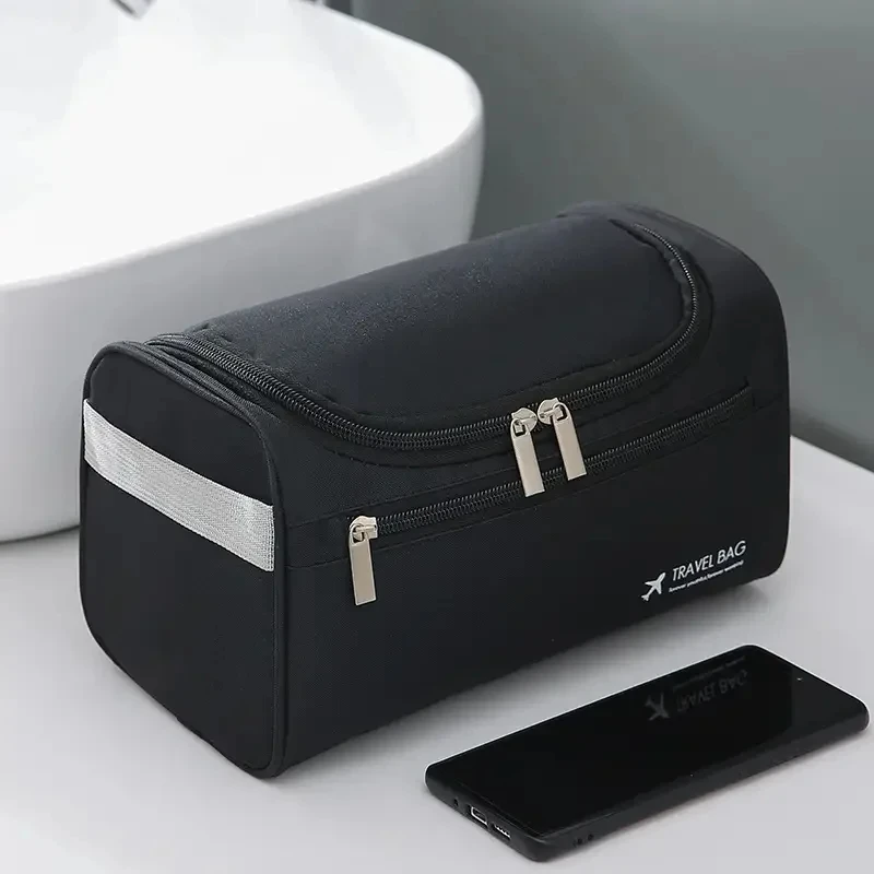 NEUE Leder-Toilettentasche für Herren und Damen, Dopp Kit, Hängende Herren-Kulturtasche, Reisetasche für unterwegs, Große Kosmetiktasche für T – Detail 17