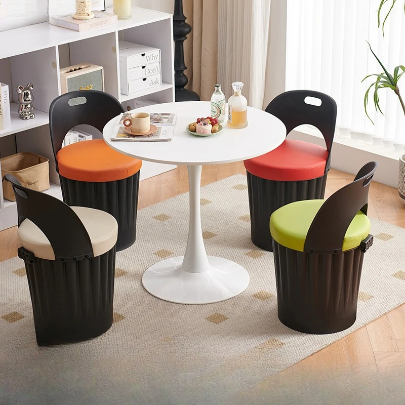 

Outdoor Storage Stool Waterproof Stackable Plastic Storage Bench Seat Lid Patio Garden Pool Heavy Duty Commercial Restaurant