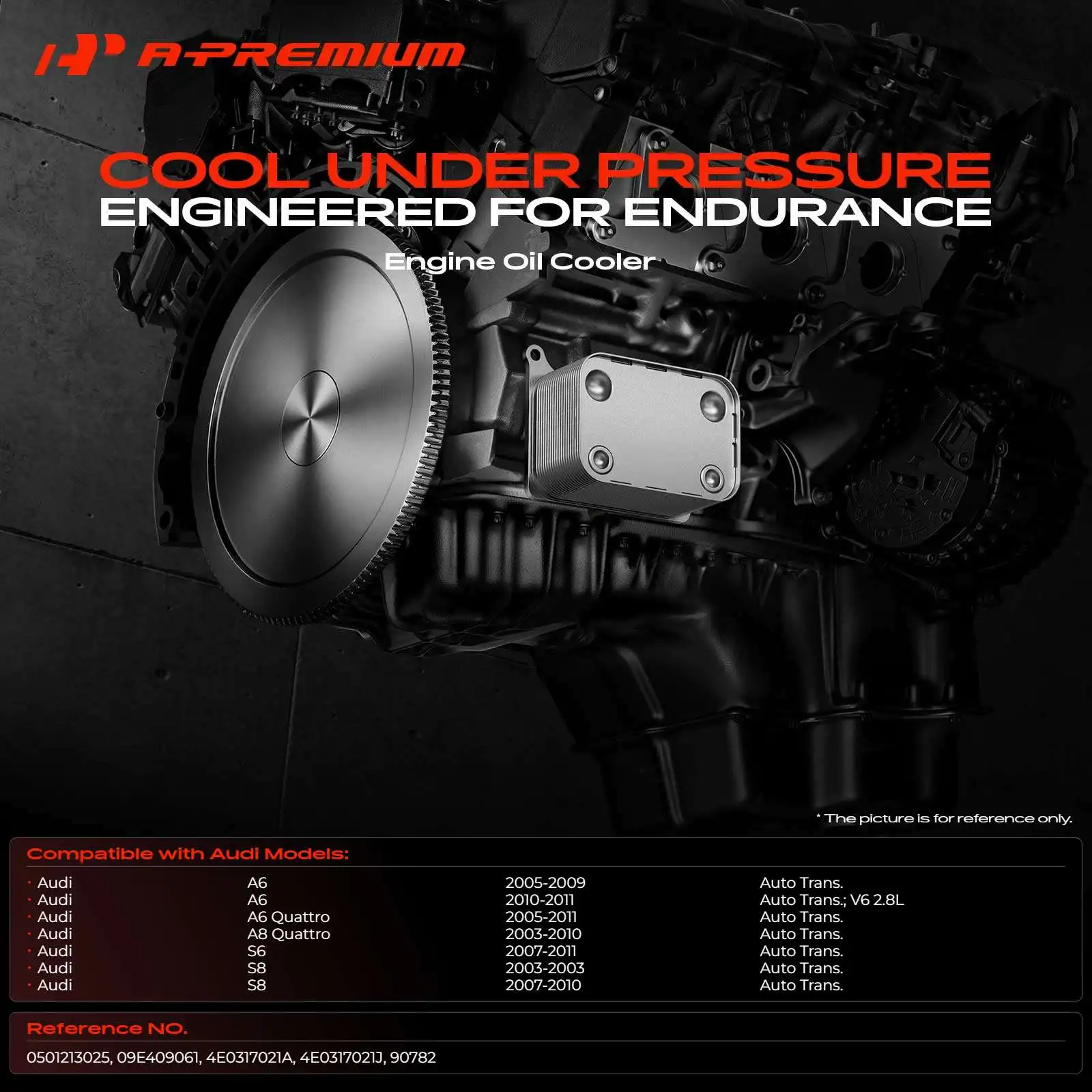 A-Premium Automatic Transmission Oil Cooler for Audi A6 A6 Quattro 2005-2011 A8 Quattro 2003-2010 S6 2007-2011 S8 2007-2010