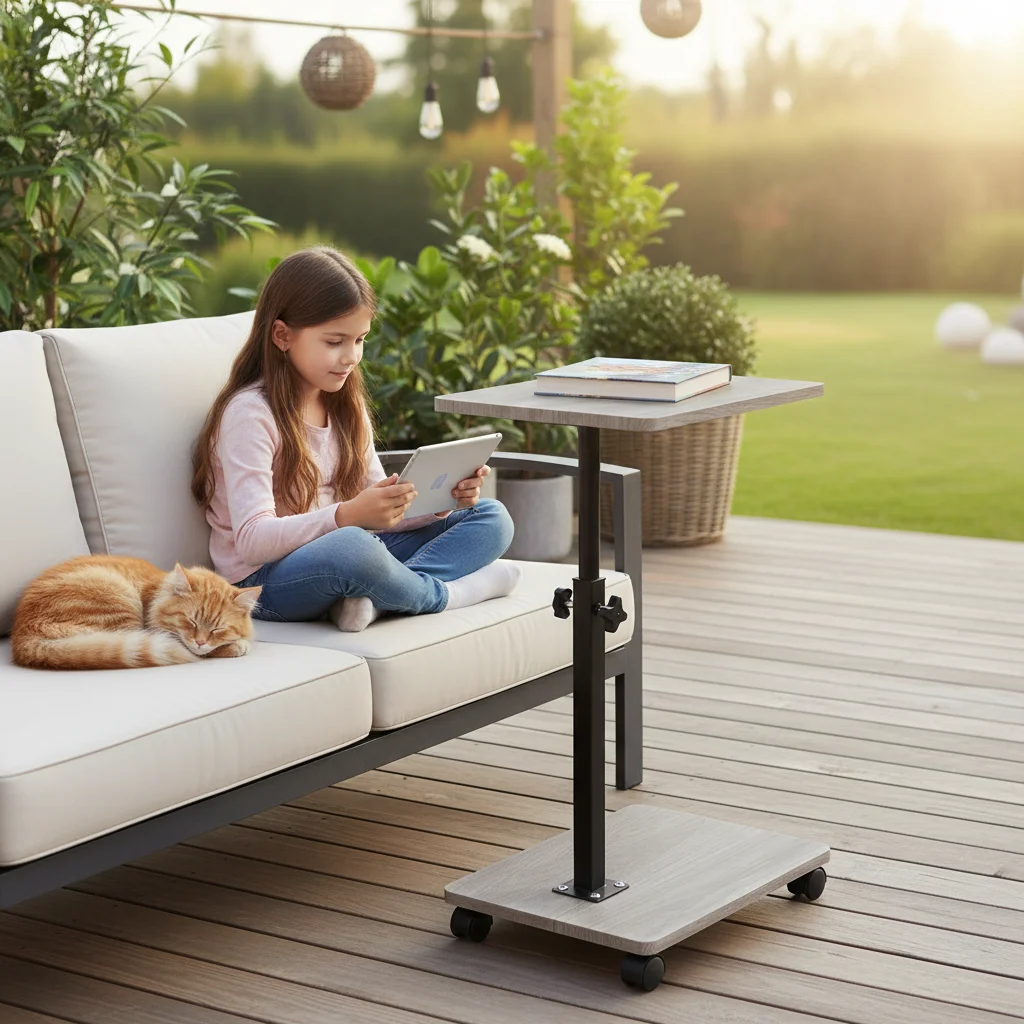 

C-образный диван, торцевой столик, поднос для телевизора с закусками, регулируемая высота, приставной столик для ванны с раздвижным колесом для гостиной, спальни