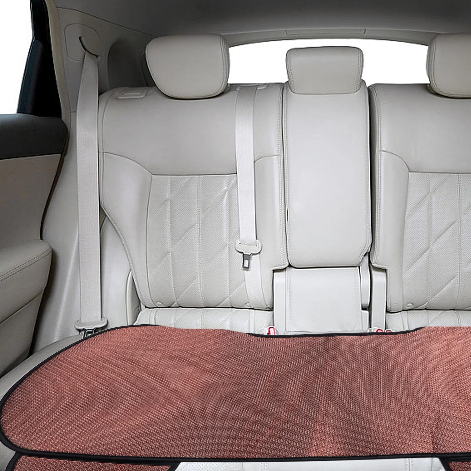 

Ice Silk Seat Cushion For Car Breathable Comfortable Year-Round Use Fine Stitching Durable Universal Vehicle Interior Pad