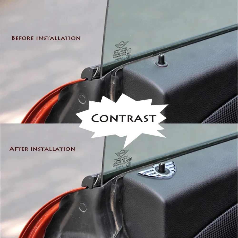 Car Door Pin Lock Button Decor Wing Badge 3D Metal Emblem Car Interior Accessories for BMW MINI Cooper/Roadster/Clubman/Coupe