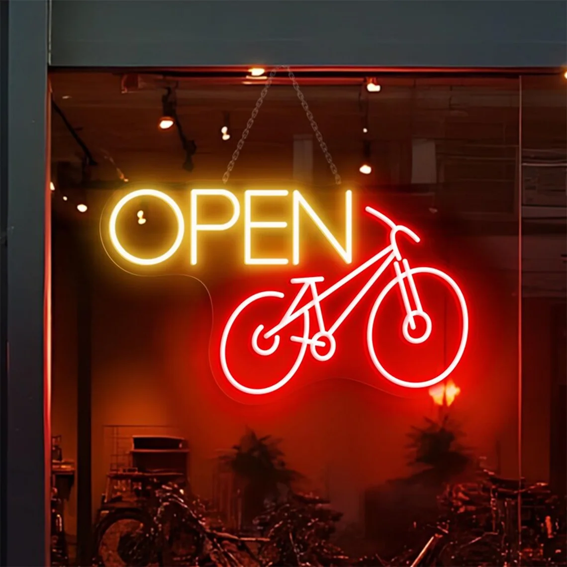 

Bicycle Open Neon Sign Bike Shop Open Neon Sign Bicycle Wall Decor Business Neon Sign