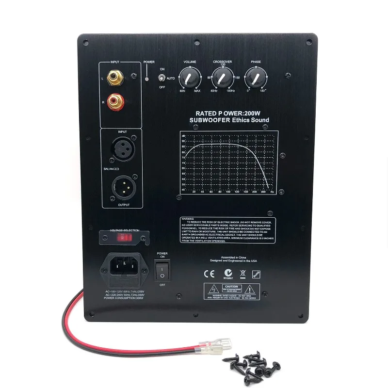 

2025NEW HIFI Heavy Duty Digital Active Subwoofer Amplifier Board Mono 200W Pure Bass Amplifier Board Home Theatre Audio 110/220V