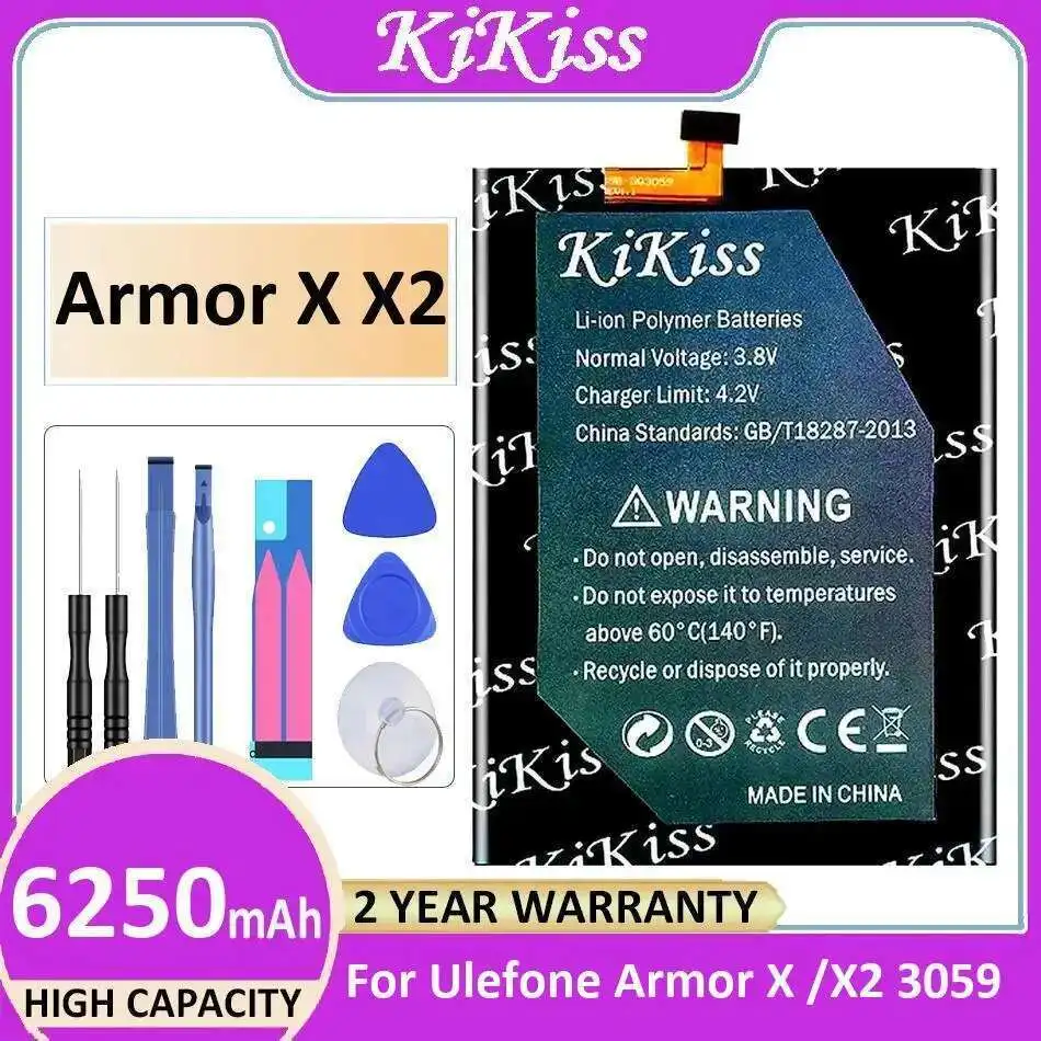 

For Ulefone Armor X X2 3059 Premium Replacement 6250Mah Mobile Phone Battery