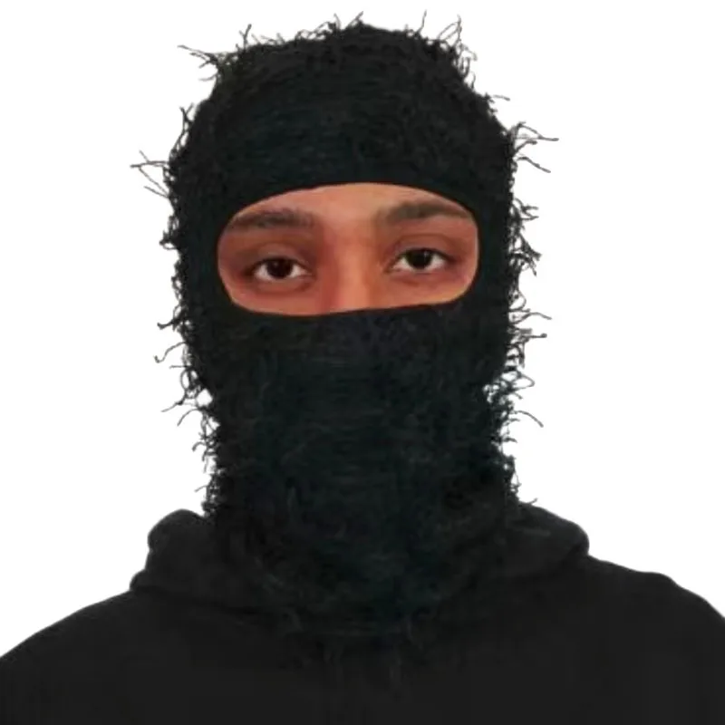 Balaclavas Men's and women's knitted camouflage headgear personalized woolen hats