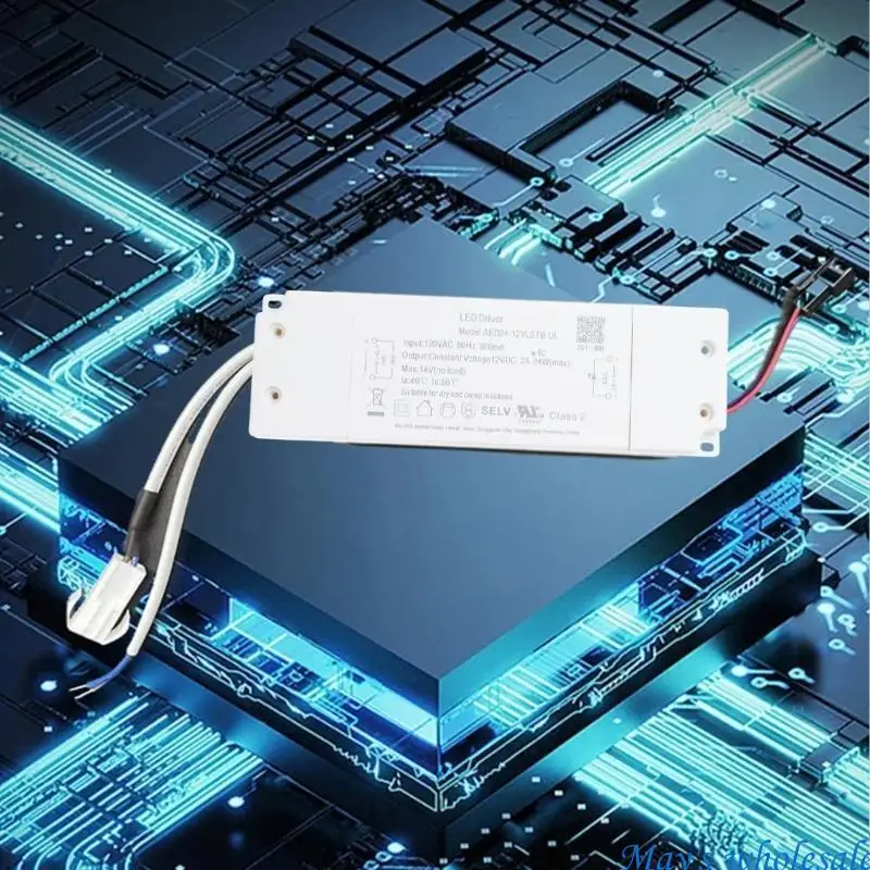 Controlador LED regulable 12V Convertidor electrónico 24W Fuente alimentación regulable 448A