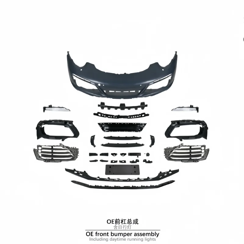

Suitable for 12-19 911 991.2 OE Front Bumper Assembly Including Daytime Running Lights Lights Front Bumper Kit
