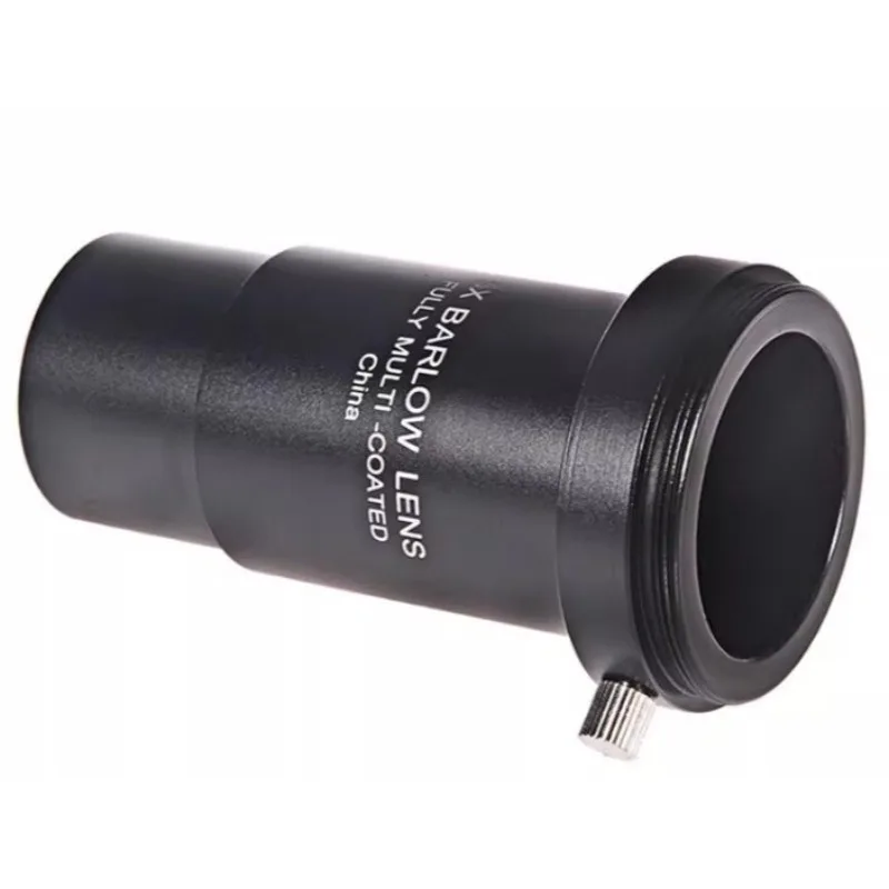 

Metal 3x Astronomical Telescope Eyepiece Barlow Lens 1.25 Inch M42x0 75 Thread Telescope Accessory Compatible with DSLR Cameras