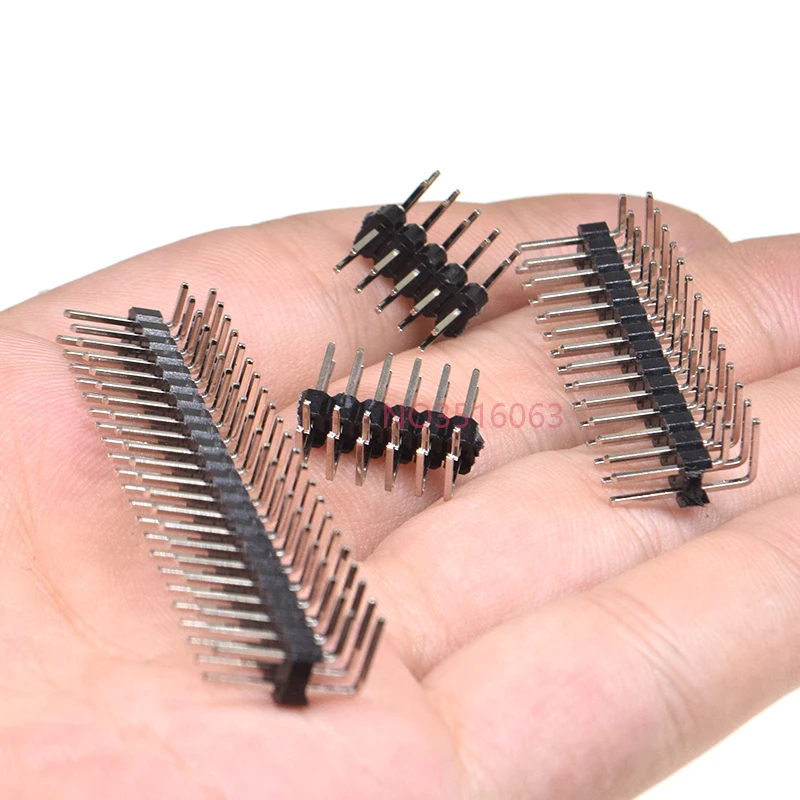 10 SZTUK Dwurzędowe męskie złącze PIN pod kątem prostym o skoku 2,54 mm 2*2/3/4/5/6/7/8/9/10/16/20/40 PIN/P 2x/3/4/5/6/8/10/16/20/40 — zdjęcie 4