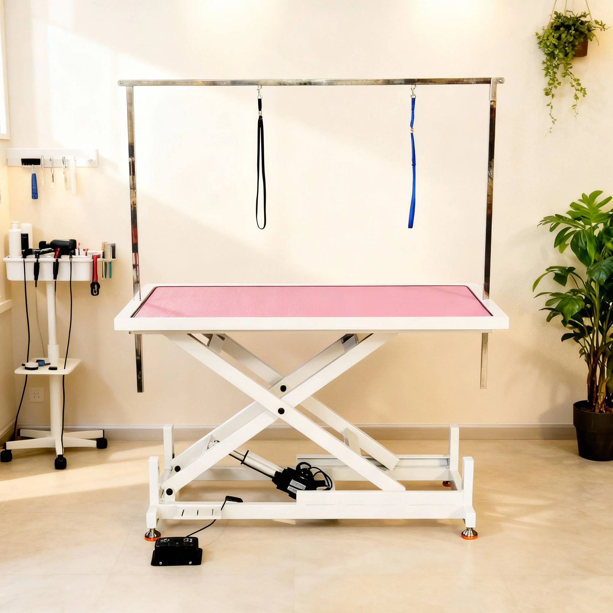 Table Height Adjustable Electric Lifting Pet Grooming Table Electric Lifting Foldable Dog Stainless Steel Grooming
