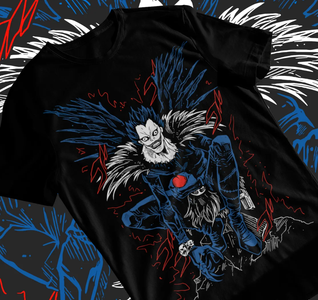 

Ryuk Death Note T-Shirt Kira Scary Anime Graphic Shirt Unisex Soft Tee All Sizes