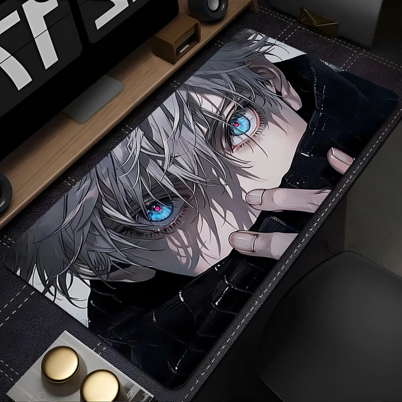 Mouse Pad Computer Laptop Anime Keyboard Mouse Mat J-jujutsu Kaisen Gojo Large Mousepad Keyboards Pad Gamers Decoracion Desk Mat