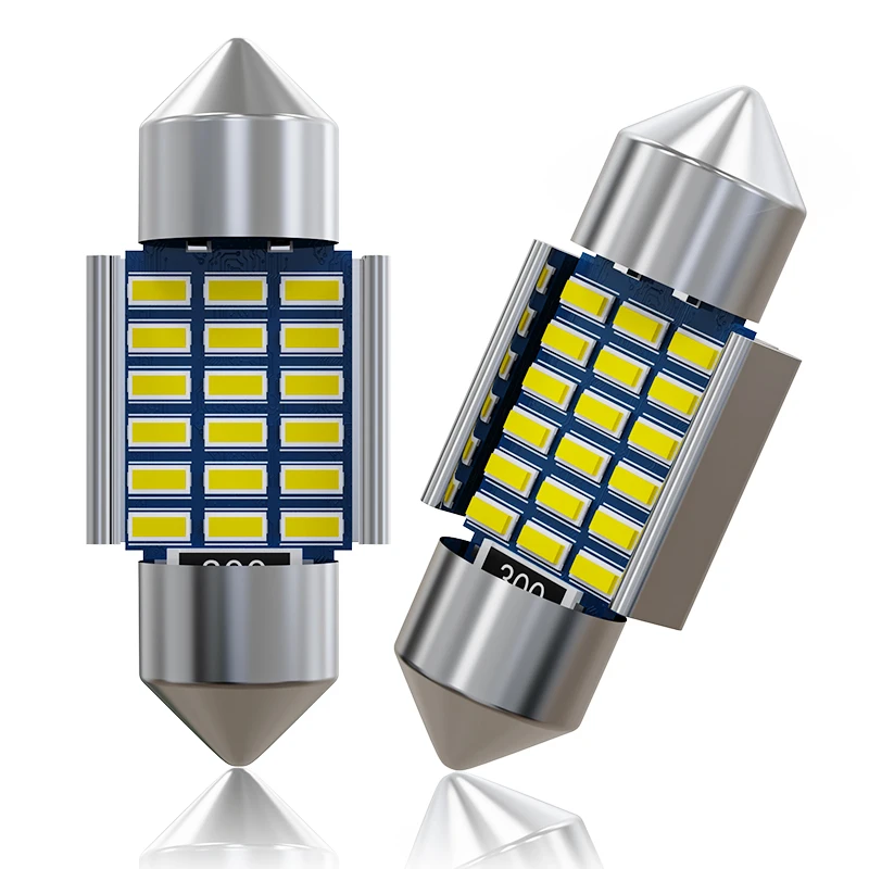 

10PCS 3014 Chips LED Lights – 300% Brighter, Canbus Decoder, for Map, Dome & Reading Lights