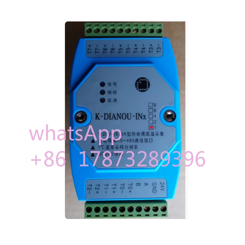 1/2/4/6/8 channel K-type thermocouple temperature inspection instrument acquisition measurement module MODBUS RTU isolation 485