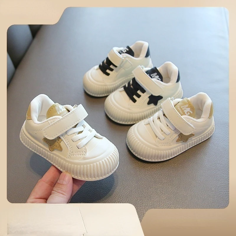 

Kid Shoe Baby Anti Slip Walking Shoes Spring Autumn Child Soft Sole Casual Shoe Baby Comfortable Leather Surface Board Shoe 아기신발