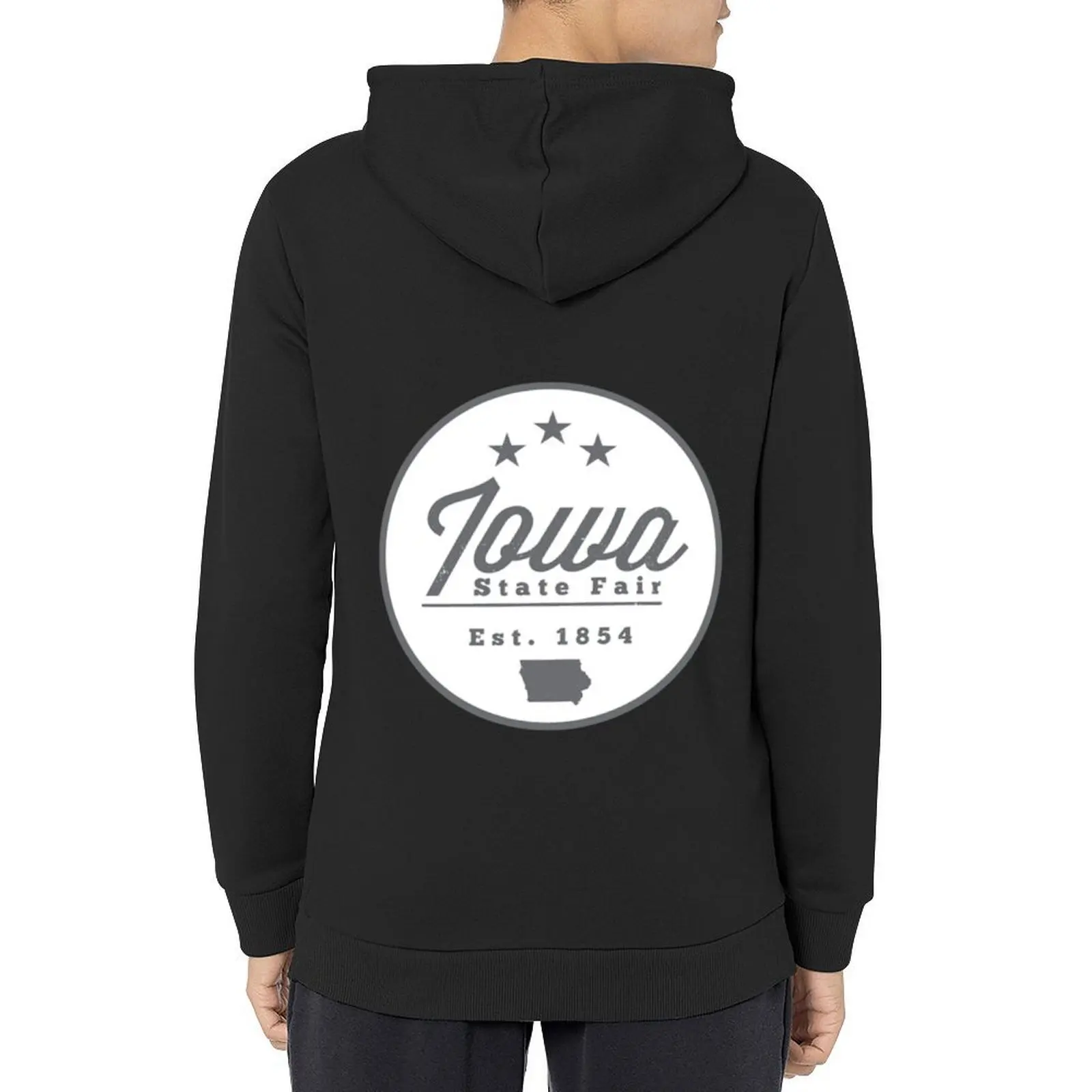 

Iowa State Fair Est. 1854 Hoodie men's autumn clothes anime clothes men's coat men's clothes graphic hoodie