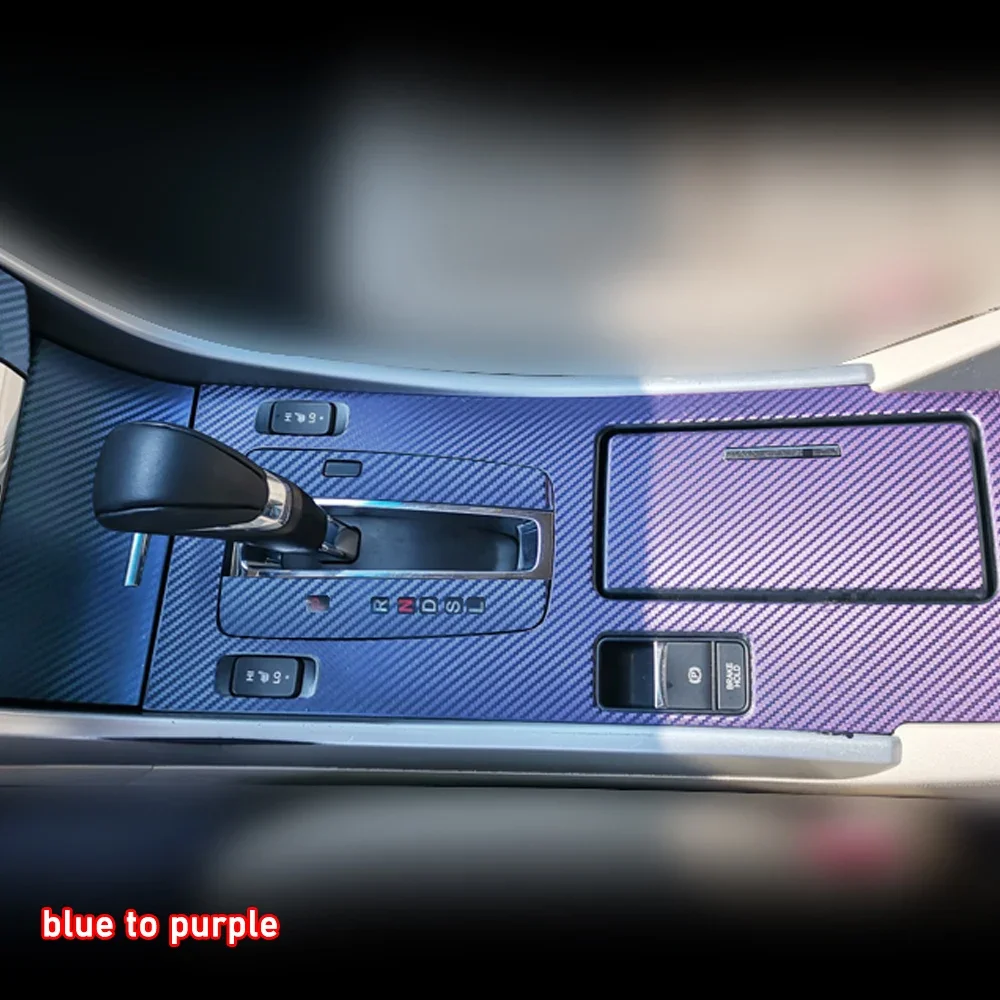 Car Interior Sticker Gear Box Protective Film For Honda Accord 2014 - 2017 Car Gear Panel Sticker Carbon Fiber Black
