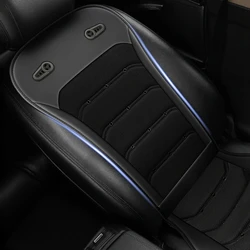 Cojín de asiento de ventilador de refrigeración ventilado para coche, ventiladores grandes individuales y dobles para todos los coches, cubierta de asiento de ventilación de viento automotriz