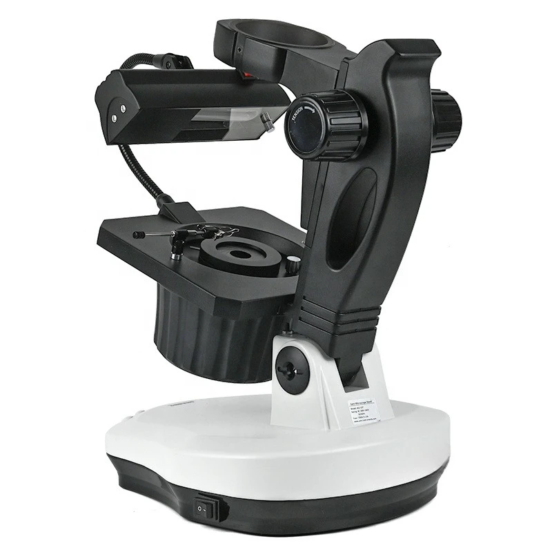 Professional gemstone microscope bracket 0-45 degree tilt adjustment