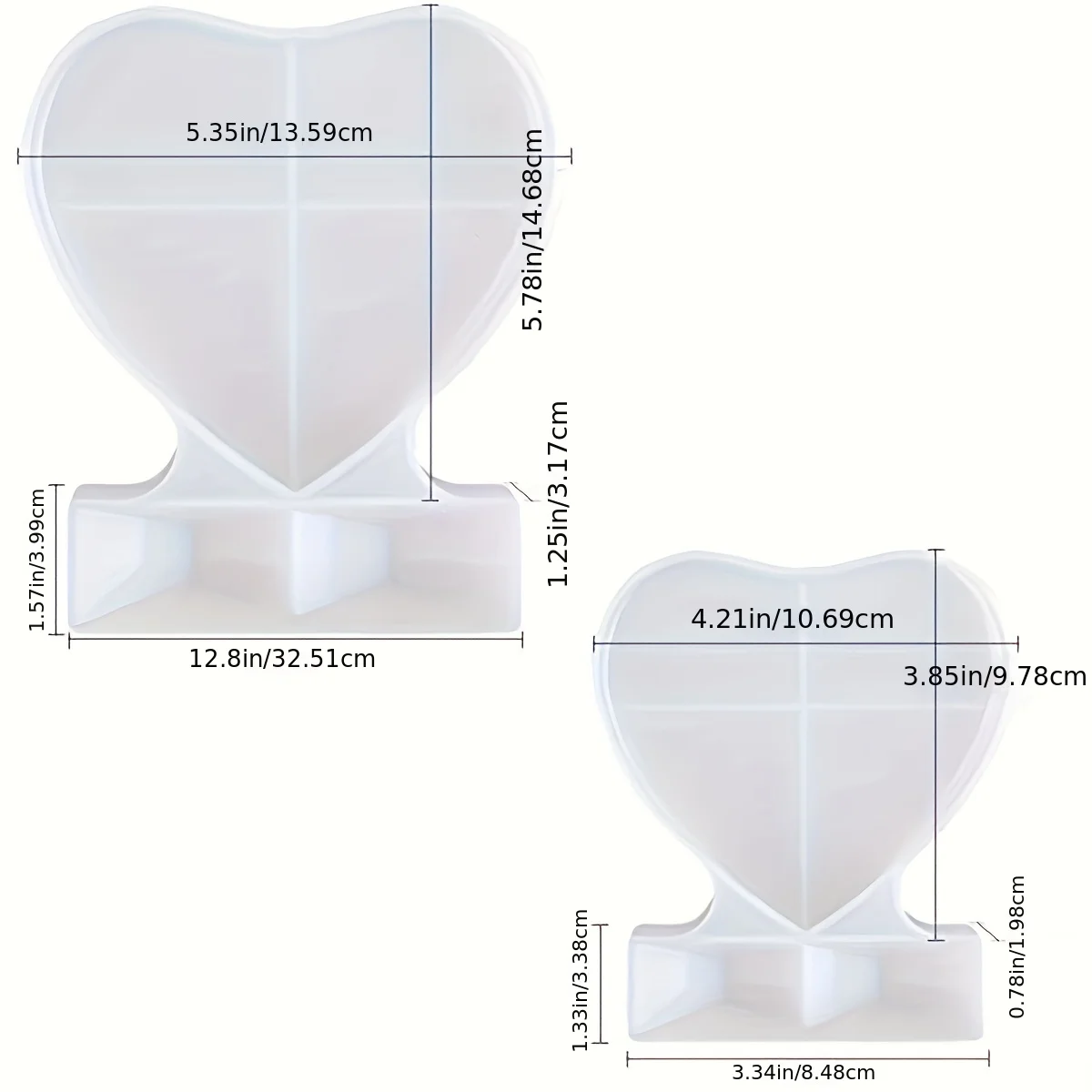 Stampi in resina stampo per cornice per foto a forma di cuore, strumento in Silicone per foto personalizzato fai da te, per realizzare Souvenir