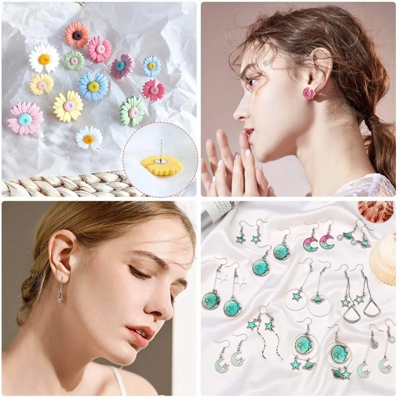 Earring Making Kit, Earring Making Supplies Kit With Earring Hooks, Earring Findings, Jump Rings For Jewelry Making