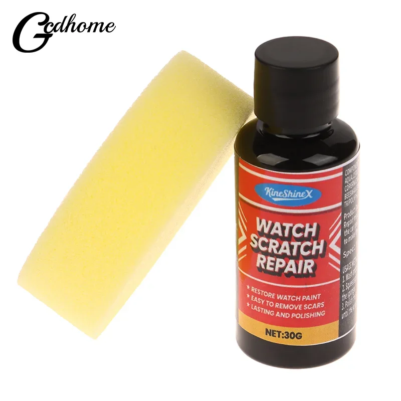 Quick Scratch Repair Polish Cream With Sponge Multi-Surface Restorer For Watches Jewelry Stainless Steel Metal Oxidation Remover