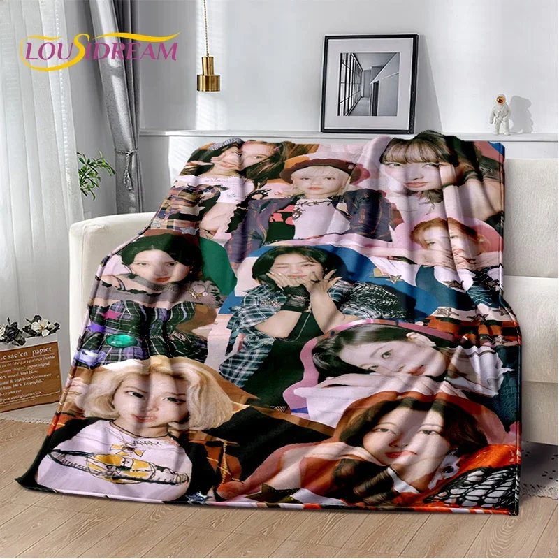ثلاثية الأبعاد مرتين KPOP الكورية فتاة مجموعة مومو سانا بطانية ناعمة ، الفانيلا بطانية رمي بطانية لغرفة المعيشة غرفة نوم أريكة تتحول لسرير نزهة طفل #5