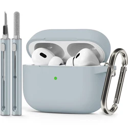 AirPods Pro Case Cover with Cleaner Kit,Soft Silicone Protective Case for Apple AirPod Pro 2nd/1st Generation Case for Women Men