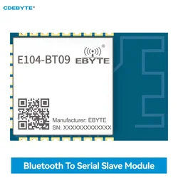 4 Uds TLSR8208B BLE 5,0 módulo de puerto serie Bluetooth CDEBYTE E104-BT09 11,5dBm módulo de rol esclavo de bajo consumo de energía