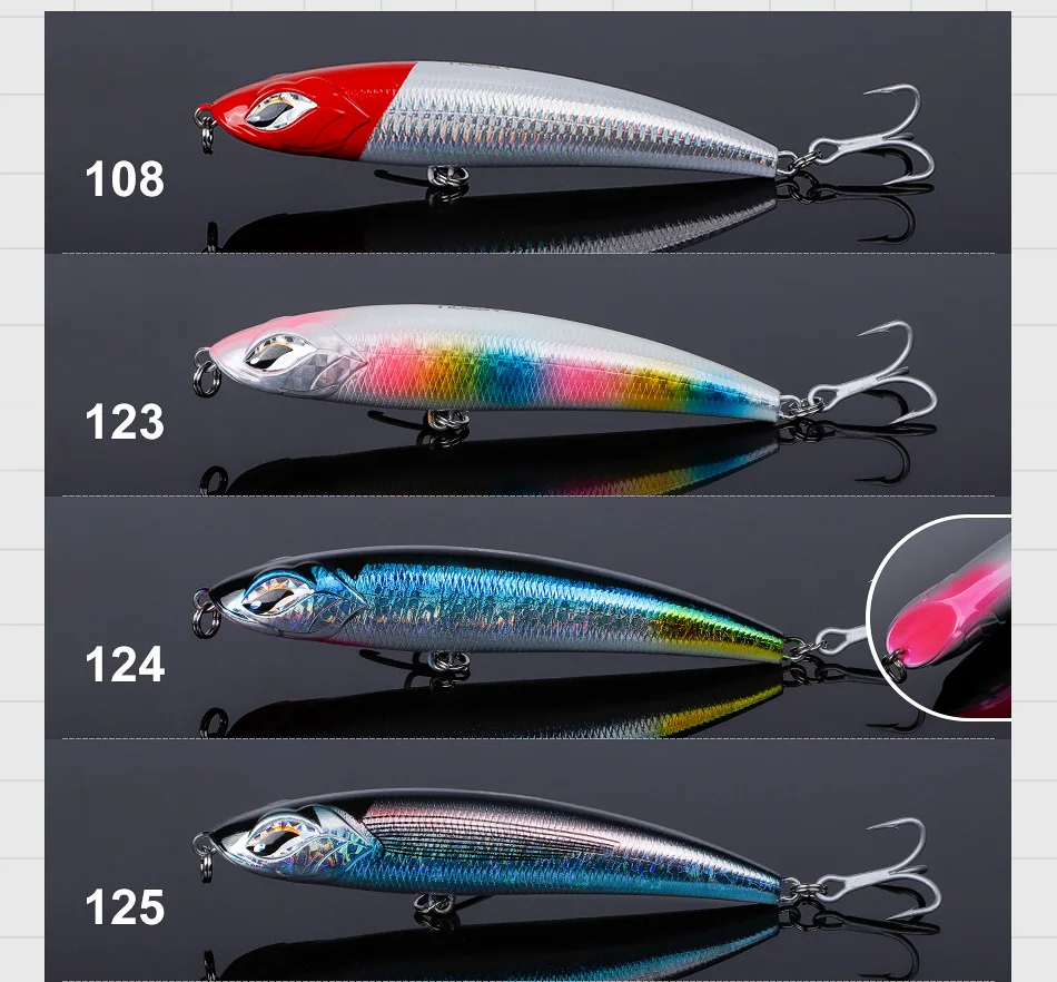 Noeby 115mm 60,5g 150mm 62g 185mm 126,5g Stickbait Sinking Bleistift Angeln Lockt Lange Casting künstliche Köder Meer Angeln Köder – Detail 16