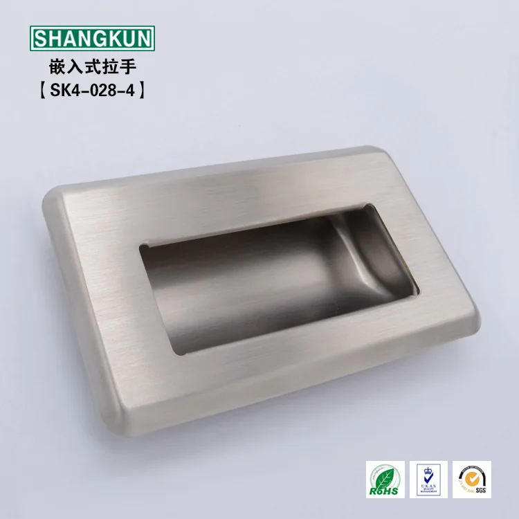 SK4-028-4 industrial hardware stainless steel handle kitchen emergency door invisible handle seamless embedded handle