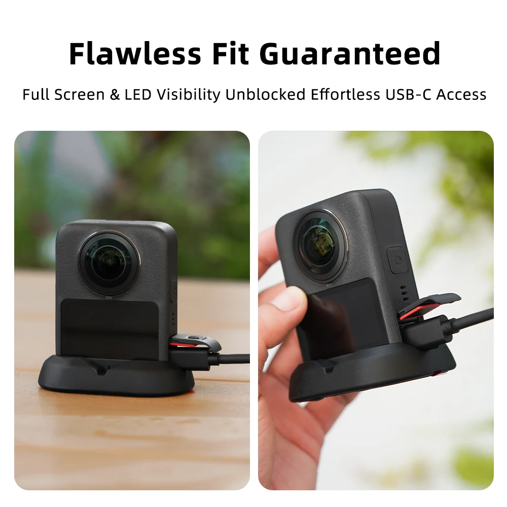 Wtohoby Dash Cam Mount per DJI Osmo 360 Fotocamera Panoramica Supporto per Auto Base Action Camera Base in Silicone Accessori