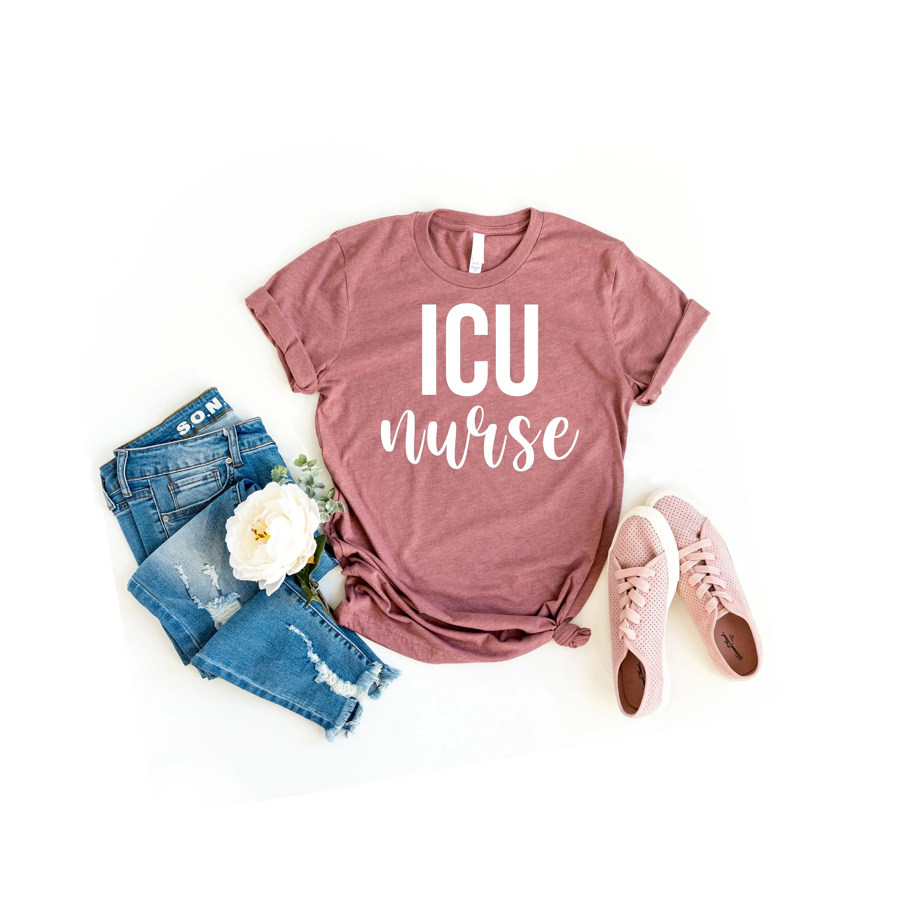 Icu nurse gift registered funny nursing rn shirts grad shirt intensive care unit