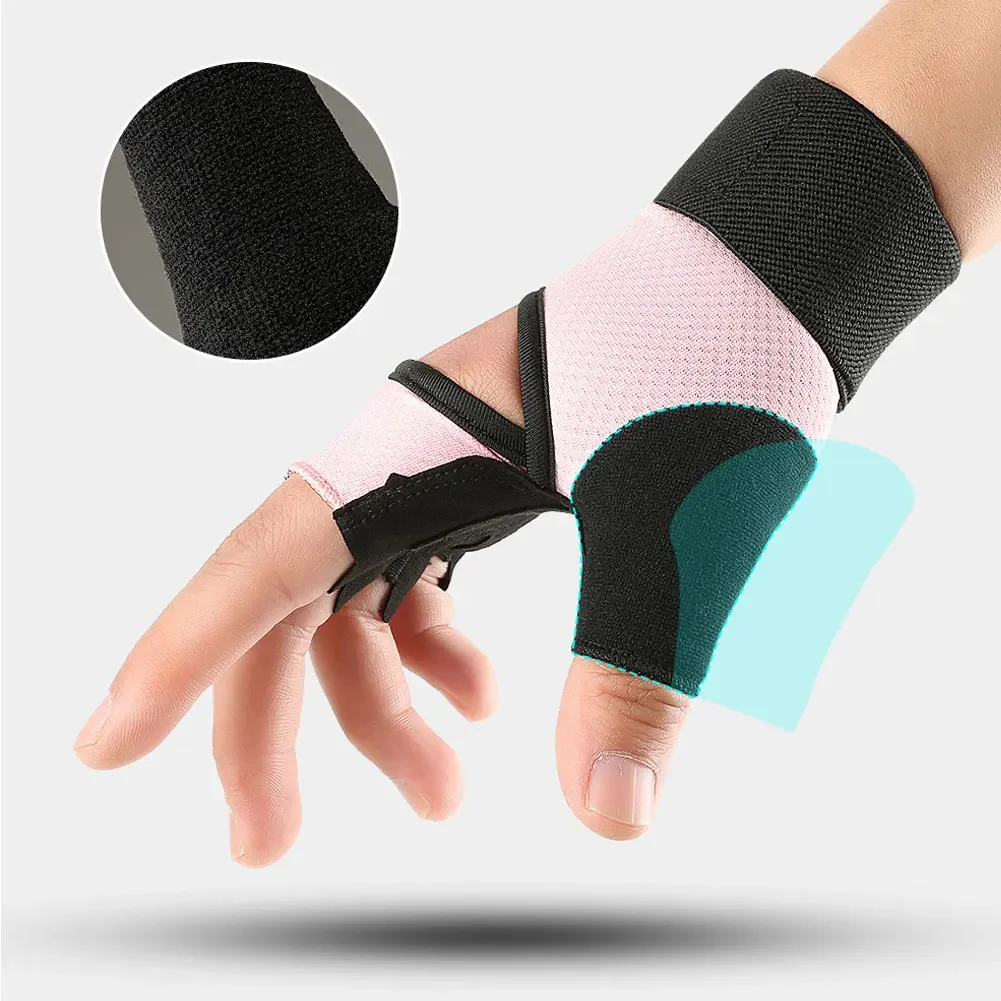 

1 пара спортивных перчаток для фитнеса с полупальцами, дышащая конструкция спины, нескользящие перчатки для предотвращения мозолей для йоги и езды на велосипеде на открытом воздухе
