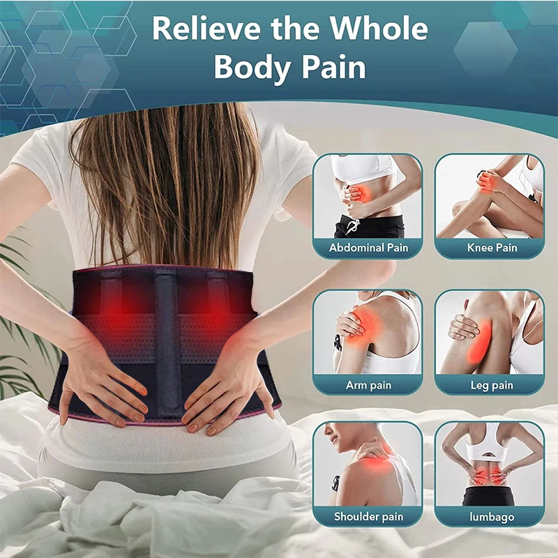 Terug Warmte Ondersteuning Riem Verwarming Taille Brace Met Verstelbare Temperatuur Verwarmde Rugriem Buik Warmer Lendensteun 3e Versnelling