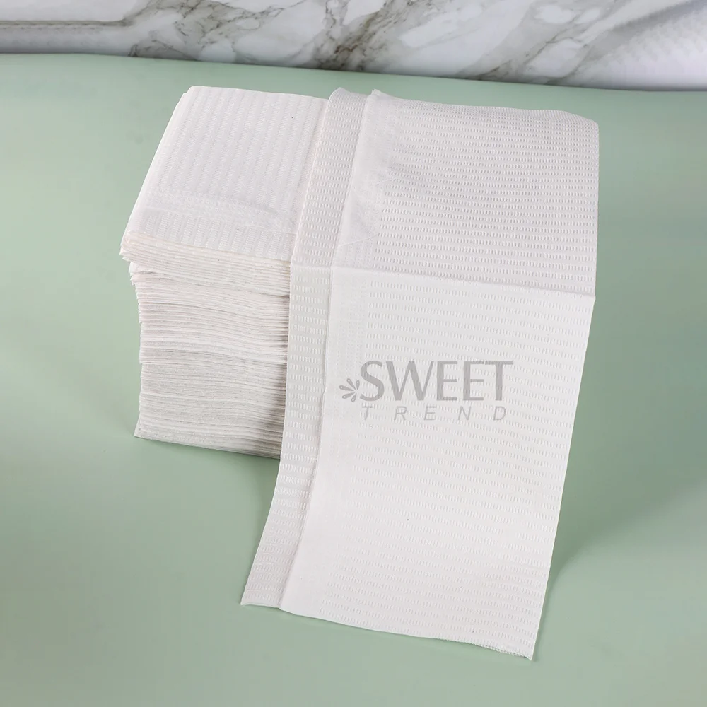 Almofadas limpas descartáveis, 20 peças, rosa, branco, tapete de mesa para arte em unhas, à prova d'água, almofadas de limpeza para esmalte em gel, manicure, toalhas de mesa, suprimentos