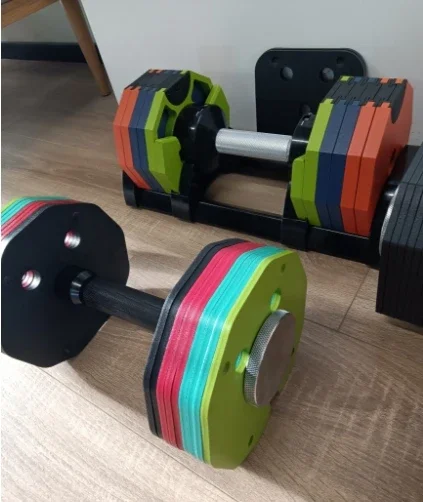 

Personalize Colorful Customization Indoor Easy Weight Adjustment Heavy-duty Sturdy Durable Systematic Dumbbell Set for Gymnasium